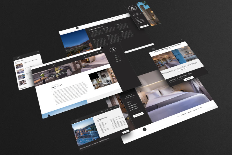 Avdou Collection Suites responsive website