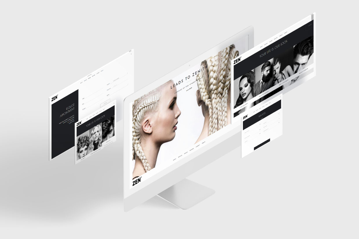 Zen - The Art of Hair website resonsive