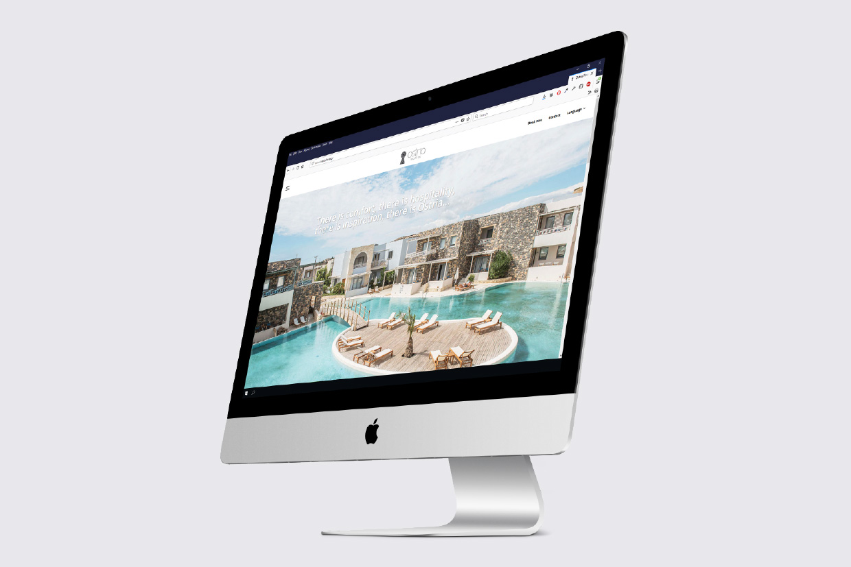 Ostria Resort & Spa website design