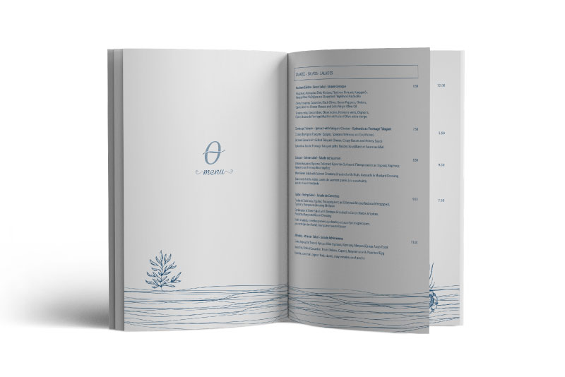 Ostria Resort & Spa restaurant menus