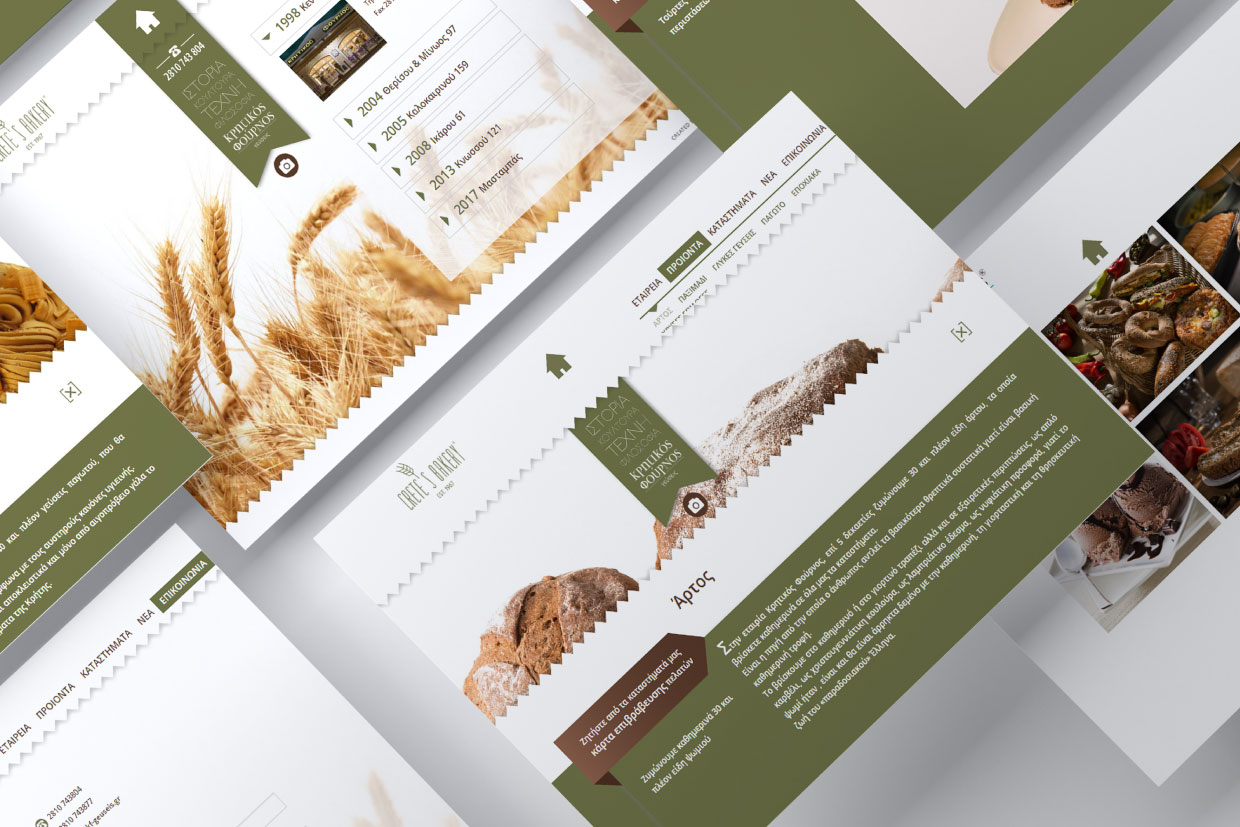 Cretes Bakery responsive website