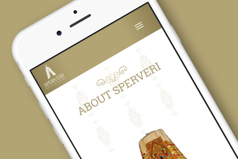 Sperveri Boutique Hotel & Villas website mobile version