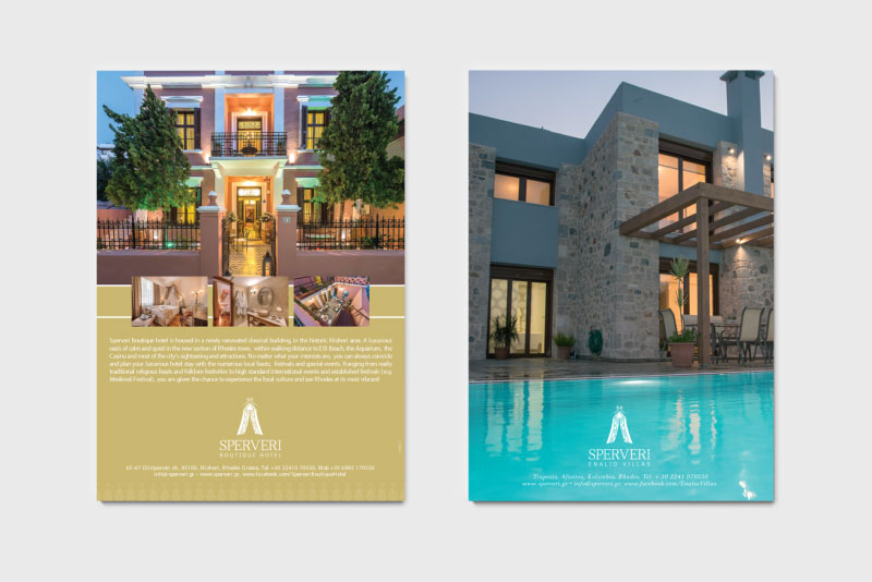 Sperveri Boutique Hotel & Villas promotion brochure